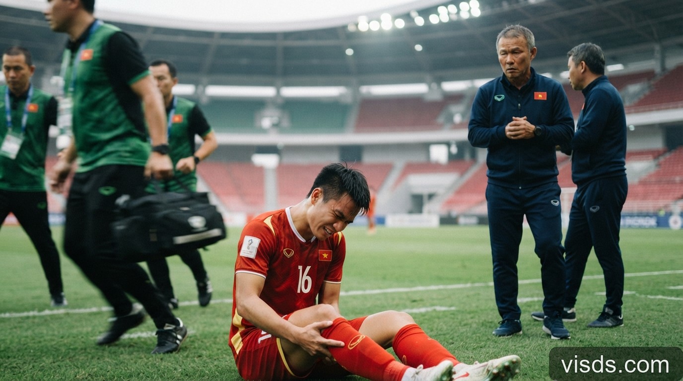 Chấn thương của Hoàng Đức: Thách thức lớn cho HLV Kim Sang-sik tại FIFA ASEAN Cup 2026